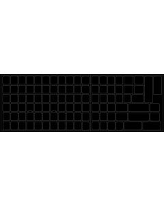 4Keyboard Blank Keyboard Stickers Black Background